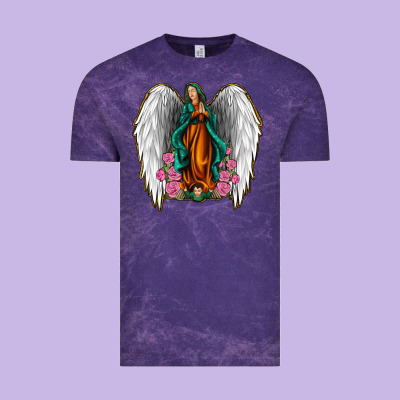 Angel Wing Lady Of Guadalupe Vintage Tee Designed By Jasminsmagicworld