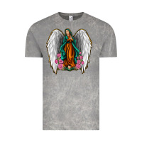 Cloud Rock Angel Wing Lady of Guadalupe Vintage Tee - Jasminsmagicworld
