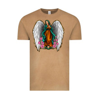 Vintage Camel Angel Wing Lady of Guadalupe Vintage Tee - Jasminsmagicworld