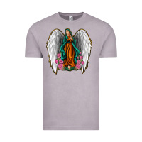 Vintage Zinc Angel Wing Lady of Guadalupe Vintage Tee - Jasminsmagicworld
