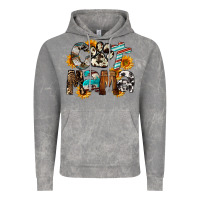 Cloud Rock Cat  Mama Vintage Hoodie - FaDigitalArtStudio