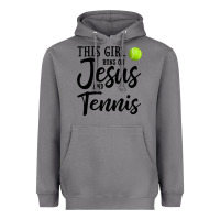 Storm this girl runs on jesus and tennis Heavyweight Hoodie - DesigneFamous
