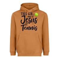 Meerkat this girl runs on jesus and tennis Heavyweight Hoodie - DesigneFamous