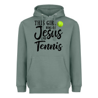 Sage this girl runs on jesus and tennis Heavyweight Hoodie - DesigneFamous