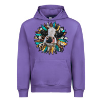 Tulip baby cow with sunflower Urban Hoodie - RanaPortraitStore