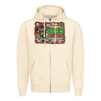 Sandshell merry christmas western boots Zipper Hoodie - AdoDesignShop