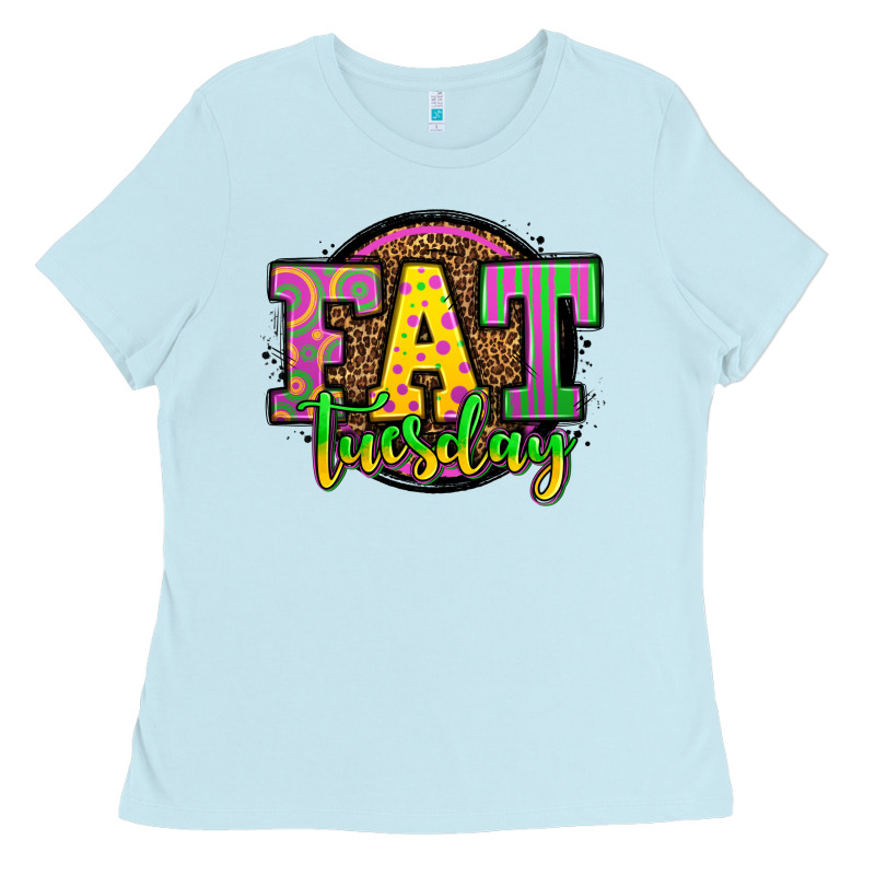 Mardi Gras Fat Tuesday Ladies Tee by OliviaCreatesArt | Teevron