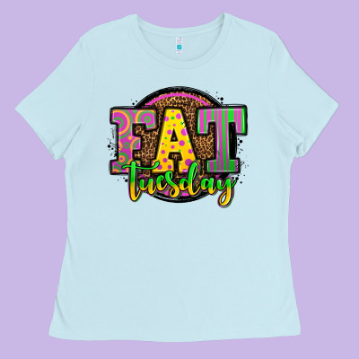 Mardi Gras Fat Tuesday Ladies Tee Designed By Oliviacreatesart