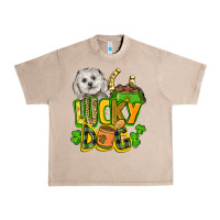 French Oak lucky dog St. Patrick's Urban Heavy Tee - FaDigitalArtStudio