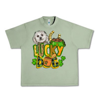 Oil Green lucky dog St. Patrick's Urban Heavy Tee - FaDigitalArtStudio