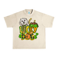 Sandshell lucky dog St. Patrick's Urban Heavy Tee - FaDigitalArtStudio