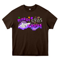 Chocolate Brown mardi gras cruise Heavy Core Tee - CowGirlArtShop