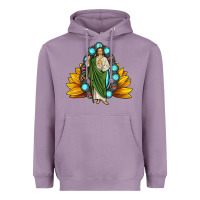Lavender san judas gemstone sunflower Heavyweight Hoodie - JahusDesignShop