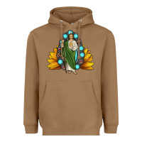 Toasted Coconut san judas gemstone sunflower Heavyweight Hoodie - JahusDesignShop