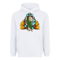 White san judas gemstone sunflower Heavyweight Hoodie - JahusDesignShop