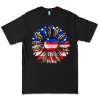 Black american flag leopard Premium Tee - RanaPortraitStore