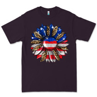 Plum american flag leopard Premium Tee - RanaPortraitStore