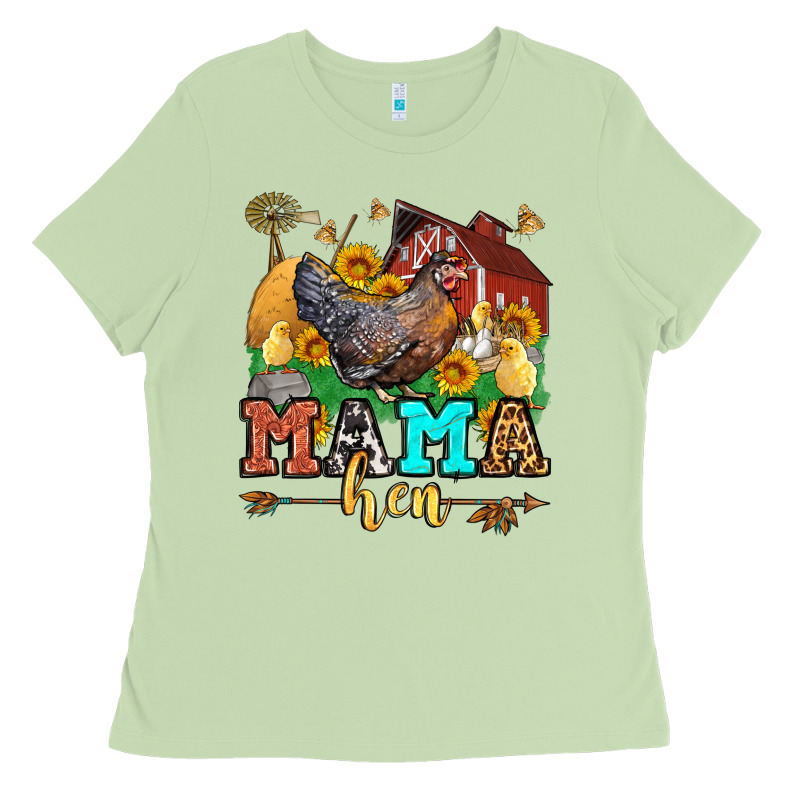 Mama Hen Western Olivia Ladies Tee by OliviaCreatesArt | Teevron