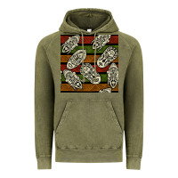 Vintage Olive african mask seamless pattern Vintage Hoodie - BundleAndBundleShop