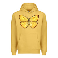 Antique Gold Cloudless Sulphur Butterfly Premium Hoodie - LillyAllenDesigns