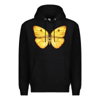 Black Cloudless Sulphur Butterfly Premium Hoodie - LillyAllenDesigns