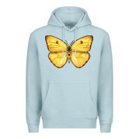 Blue Mist Cloudless Sulphur Butterfly Premium Hoodie - LillyAllenDesigns