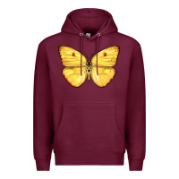 Burgundy Cloudless Sulphur Butterfly Premium Hoodie - LillyAllenDesigns