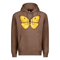 Chestnut Cloudless Sulphur Butterfly Premium Hoodie - LillyAllenDesigns