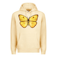 Pina Colada Cloudless Sulphur Butterfly Premium Hoodie - LillyAllenDesigns
