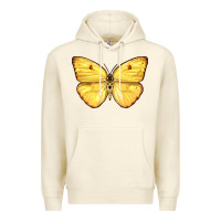 Sandshell Cloudless Sulphur Butterfly Premium Hoodie - LillyAllenDesigns