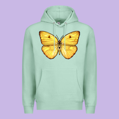 Cloudless Sulphur Butterfly Premium Hoodie Designed By Lillyallendesigns