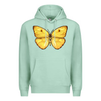 Seafoam Cloudless Sulphur Butterfly Premium Hoodie - LillyAllenDesigns
