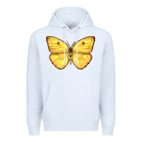 White Cloudless Sulphur Butterfly Premium Hoodie - LillyAllenDesigns