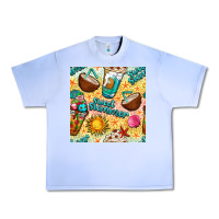 Grape Ice sweet summer coffee cups with colorful leopard and sea stars seamless  Urban Heavy Tee - BundleAndBundleShop