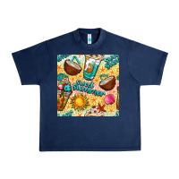 Sweet Summer Coffee Cups With Colorful Leopard And Sea Stars Seamless  Urban Heavy Tee | Teevron