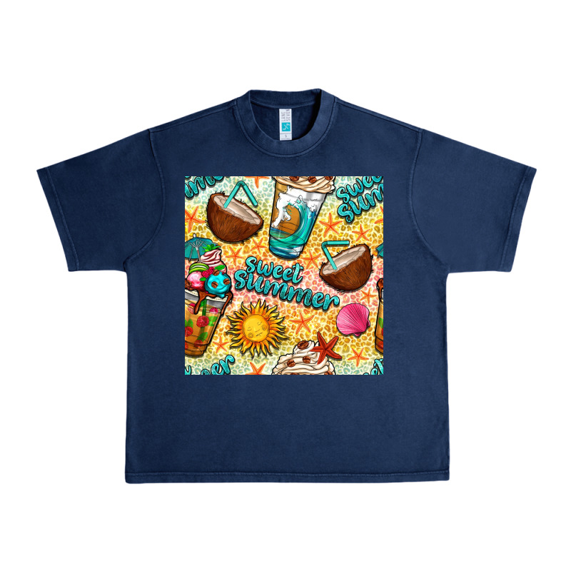 Sweet Summer Coffee Cups With Colorful Leopard And Sea Stars Seamless  Urban Heavy Tee by BundleAndBundleShop | Teevron