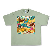 Oil Green sweet summer coffee cups with colorful leopard and sea stars seamless  Urban Heavy Tee - BundleAndBundleShop