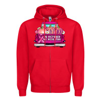 Red truck in october we wear pink Zipper Hoodie - AdoDesignShop