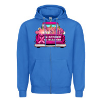 True Royal truck in october we wear pink Zipper Hoodie - AdoDesignShop
