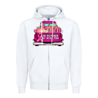 White truck in october we wear pink Zipper Hoodie - AdoDesignShop