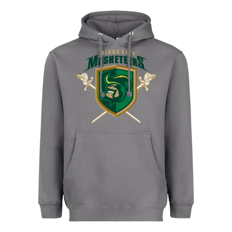Sioux City Musketeers Heavyweight Hoodie by DesigneFamous | Teevron