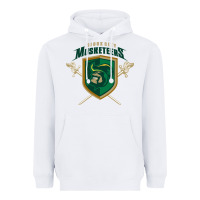 White sioux city musketeers Heavyweight Hoodie - DesigneFamous