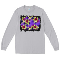 Moon Dust halloween bat and roses background Long Sleeve Tee - BundleAndBundleShop