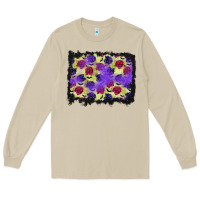 Mushroom halloween bat and roses background Long Sleeve Tee - BundleAndBundleShop
