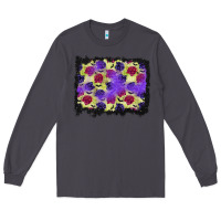 Smoke halloween bat and roses background Long Sleeve Tee - BundleAndBundleShop