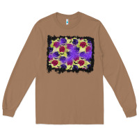 Toasted Coconut halloween bat and roses background Long Sleeve Tee - BundleAndBundleShop