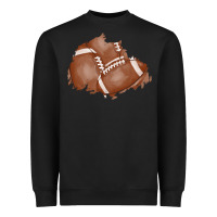 Black football patch Heavyweight Sweatshirt - AdoDesignShop