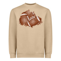 Mushroom football patch Heavyweight Sweatshirt - AdoDesignShop