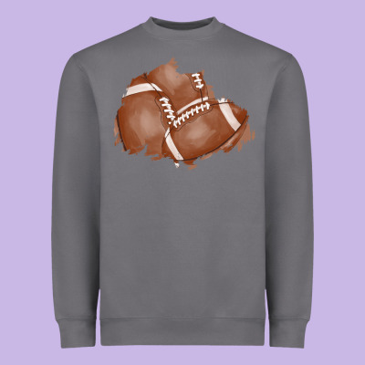 Football Patch Heavyweight Sweatshirt Designed By Adodesignshop