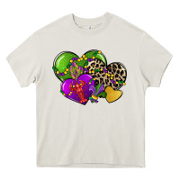 Cream mardi gras hearts cg (1) Heavy Core Tee - CowGirlArtShop